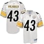 Troy Polamalu Youth Jersey: Reebok White Replica #43 Pittsburgh Steelers Jersey - X-Large (18-20)