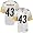Troy Polamalu Youth Jersey: Reebok White Replica #43 Pittsburgh Steelers Jersey - Small (8)