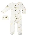 Boon Birdfish Coverall and Hat Set in Yellow 0-3 Months
