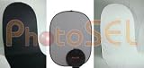 PhotoSEL BD-213A Collapsible Background Disc with Train Add-On White Black Mid Grey (18% Reflection) 1.5m x 3.5m