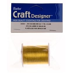 Beading Wire, 28 Gauge, Gold, 17yds (Pack of 1)