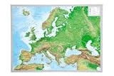 Produkt-Bild: Reliefkarte Europa klein 1 : 16 000 000: Din A3 - Tiefgezogenes Kunststoffrelief