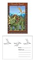 Dino Party Thank You Cards with Envelopes 8 Pack