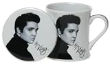 Elvis Presley Mug & Coaster Set, The King, Fine China