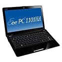 ASUS Eee PC 1101HA-MU1X-BK 11.6-Inch Black Netbook - 11 Hour Battery Life