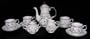 Porcelain hummingbird Floral junior mini TEA SET teaset