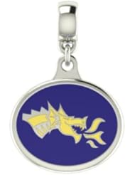 Drexel Dragons College Drop Bead Fits Most European Style Bracelets Including Chamilia, Kera Troll and More. Officially Licensed, High Quality Bead in Stock for Fast Shipping