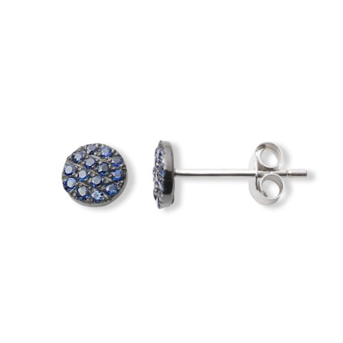 Miore MP054E runde Orhstecker 18 Karat (750) Weissgold mit 28 Saphir ca.0,20Ct Preisvergleich