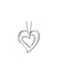 1/10 ct tw Diamond Heart Necklace