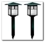 Brinkmann Solar Gallery Metal Series - Cypress Solar Powered LED Garden Accent Light (2-Light Set) (822-1505-2)