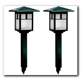 Brinkmann Solar Gallery Metal Series - Cypress Solar Powered LED Garden Accent Light (2-Light Set) (822-1505-2)