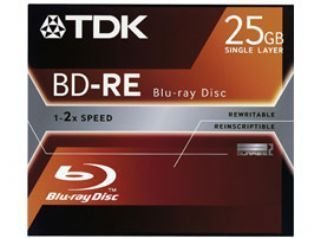 Childrens Toyshop  Electronics : TDK BD-RE 25GB Blu-ray Disc Jewel Case