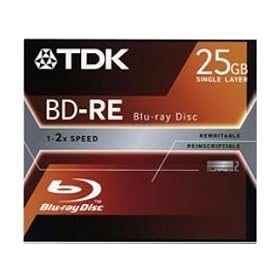 TDK BD-RE25JC2XE BD-RE 25GB Blu-ray Disc Jewel Case