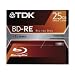 TDK BD-RE25JC2XE BD-RE 25GB Blu-ray Disc Jewel Case