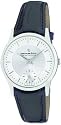 Dreyfuss and Co DGS00001-02 Mens Sapphire Glass Dual-toned Dial Black Leather Strap Watch