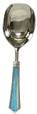 Decorative Ice Scoop with Inlaid Aqua Blue Resin Handle