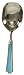 Decorative Ice Scoop with Inlaid Aqua Blue Resin Handle
