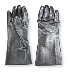 Condor 2YEP4 Glove, PVC, Smooth Coat, XL, Blk, Pr