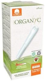 Organyc 100% Organic Cotton Tampons with Applicator, Super Plus [Pack of 14]