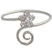 Hawaiian Jewelry Sterling Silver CZ Flower Toe Ring