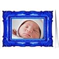 BIRTH ANNOUNCEMENT - blue photo frame - PHOTO CARD Card