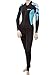 Tilos Women's 6oz Skin Suit (Blue Flower, Medium)