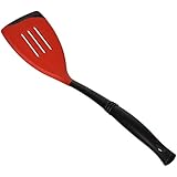 Le Creuset of America Revolution Bi-Material Slotted Turner, Cherry