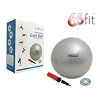 66FIT GYM BALL WITH PUMP & DVD - SILVER - 65CM