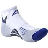 Adults More Mile cushioned SAN DIEGO running sock White/Dark Blue