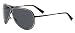 Giorgio Armani Sunglasses Authentic Aviator Mens Shiny Black Palladium Dark Gray Ga 570/s JIN 3y