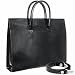 Pratesi Ladies' Polished Black Leather Classic Handbag