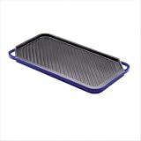 12x20 Reversible Double Burner Griddle - Cast Iron (Blue)