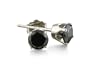 1ct tw. Black Diamond Stud Earrings set in White Gold