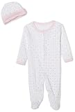SpaSilk 100% Cotton 2-Piece Sleepwear Set - Girl Flower Print, 6 Months