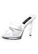 4.5 Inch Stiletto Heel Platform Slide With Rhinestone