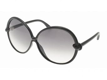 Click here to buy Tom Ford Ladies 0164 Nicole Black Frame Grey Gradient Lens Plastic Sunglasses by Tom Ford.