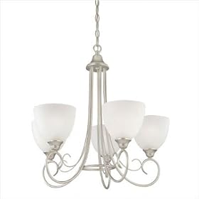 Somerset Chandelier in Matte Nickel
