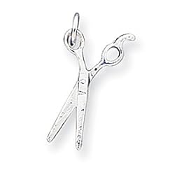 Sterling Silver Scissors Charm Pendant