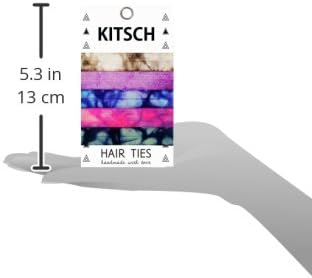 Kitsch 5 Piece Print Hair Ties Set, Tie Dye