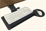 Deluxe Lever Keyboard Tray System with Swivel Mouse Tray