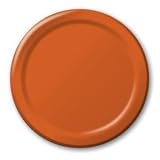 Orange 10 Inch Paper Plates (24 Pack)