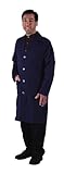 Unisex Poly-Cotton Lab Coat, Lt Blue, Medium (36-40)