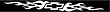 Chevy Bowtie w/Flames Xpressionz Windshield Decal