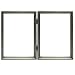 Satin antiqued pewter hinged double wcaviar bead trim