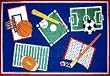 Fun Time Sports A Rama 39x58 Play Time Nylon Area Rug BBB-001 3958