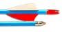 26-inch One Dozen Standard Practice Cedar Wood Archery Arrows (Assorted Colors)