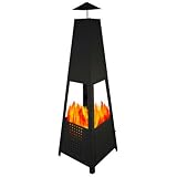Dekorativer Feuerkorb, Terrassenkamin, Feuerschale, Ofen, bzw. Kamin 100cm hoch