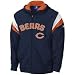 Chicago Bears Strong Side Full Zip Hoodie Hooded Sweatshirt Large