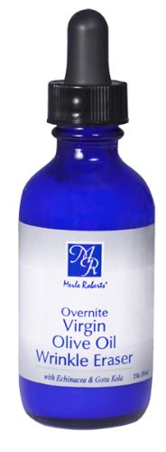 Overnight Wrinkle Eraser. Made with Virgin Olive Oil and Echinacea. Decrease Wrinkles By 45-56%. 2 Oz.