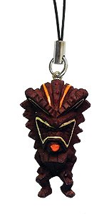 Painted Hawaiian Necklace God Of Money Tiki